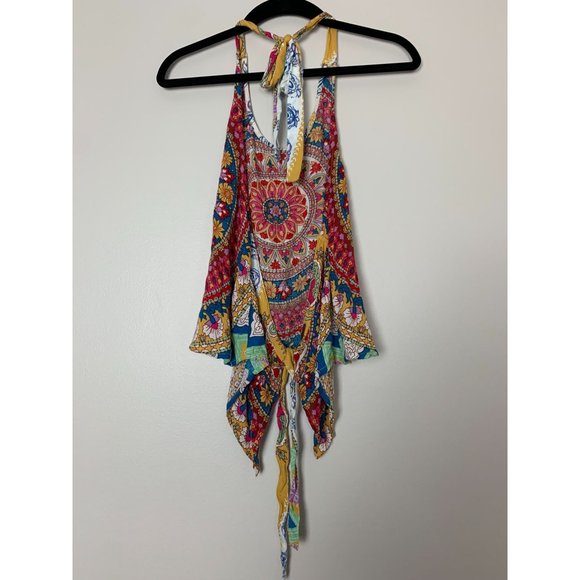 Billabong Halter Back Tie Bohemian Tank M - Picture 4 of 9
